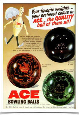 Ace Ball Ad 1958